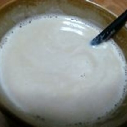 美味しかったです。お返しに頂いたドリップコーヒーで作りました。牛乳のカフェオレも良いけど豆乳はさっぱり感が良いですね。